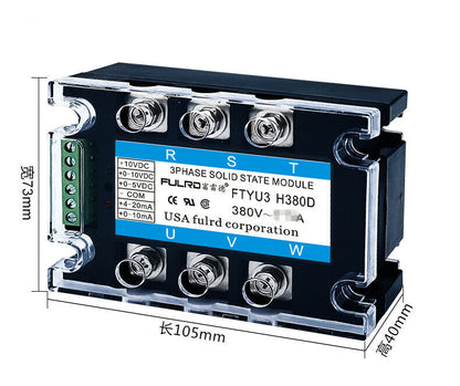 new FTYU3 H380D 100A 380V FULRD three-phase AC solid state relay voltage regulator - FTYU