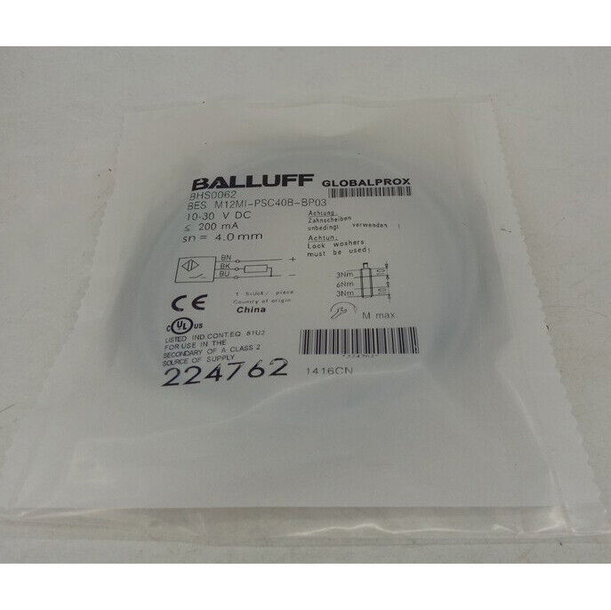 1PC BALLUFF Proximity sensor M12M1-PSC40B-BP03 - BALLUFF
