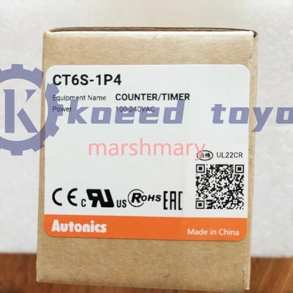 1PCS Autonics CT6S-1P4 Counter 100-240VAC