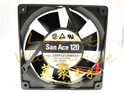 Sanyo 109P1212H4E03 DC12V 0.45A 12CM 3-Wire Cooling Fan