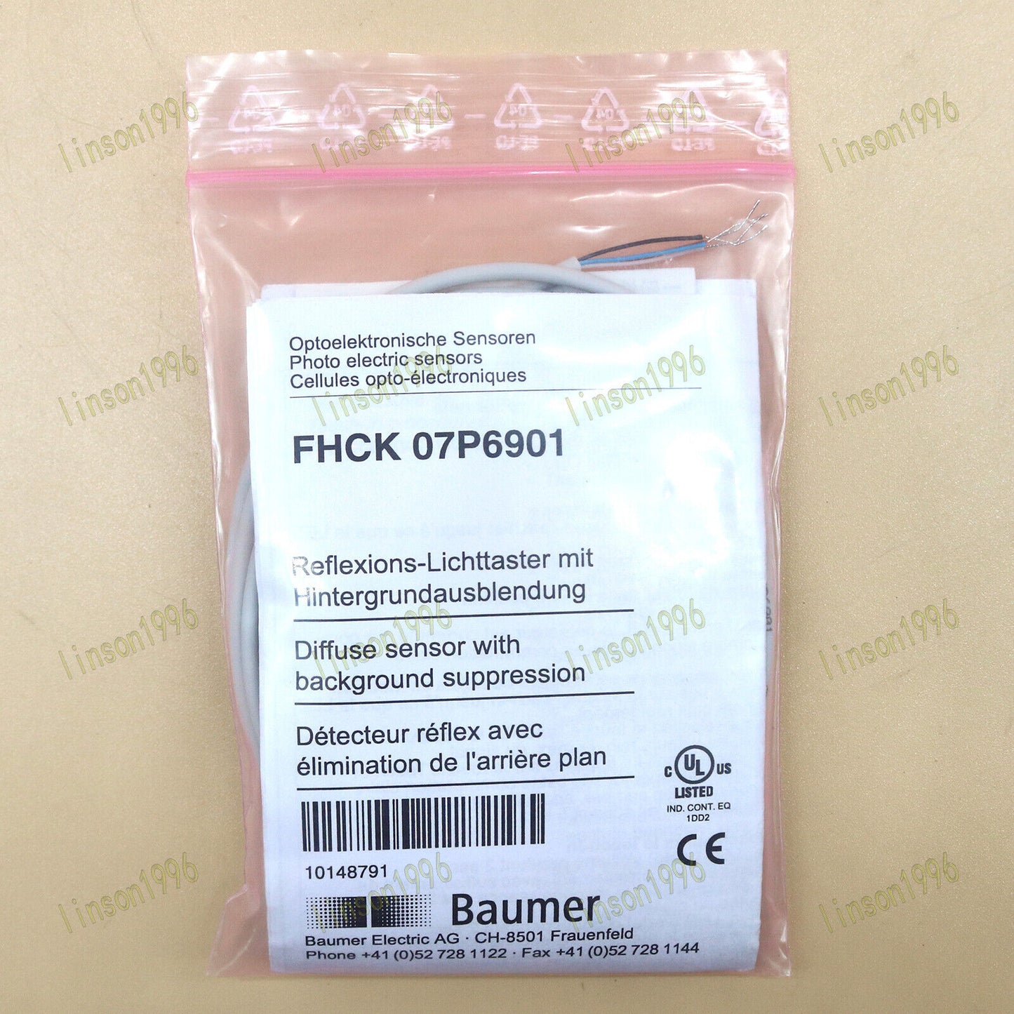 1PC Baumer FHCK Electric Sensor 07P6901 - BAUMER