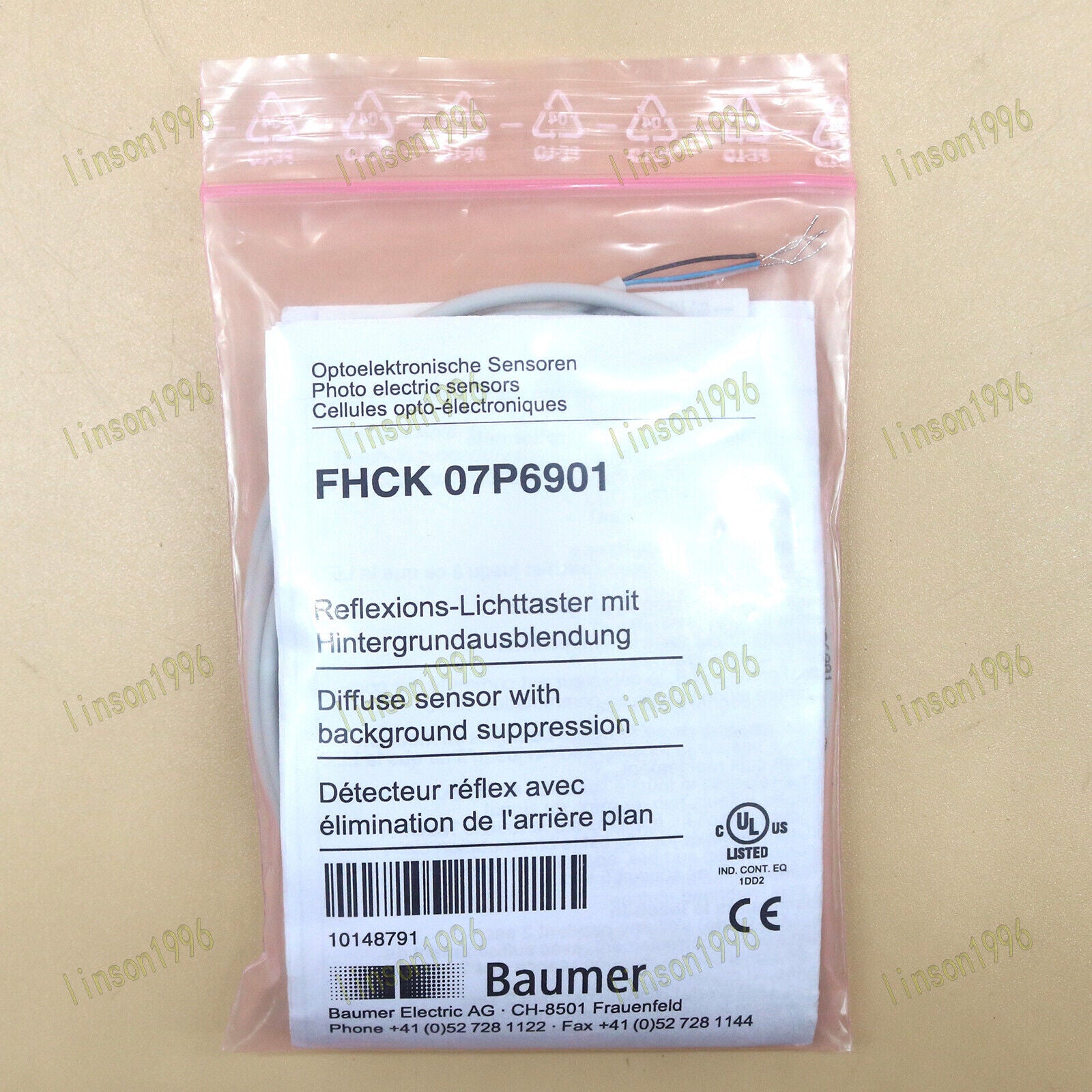 1PC Baumer FHCK Electric Sensor 07P6901 - BAUMER