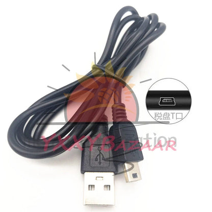 Mini usb T port for old hard disk radio mp3 mp4 Charger cable 80cm 1PCS