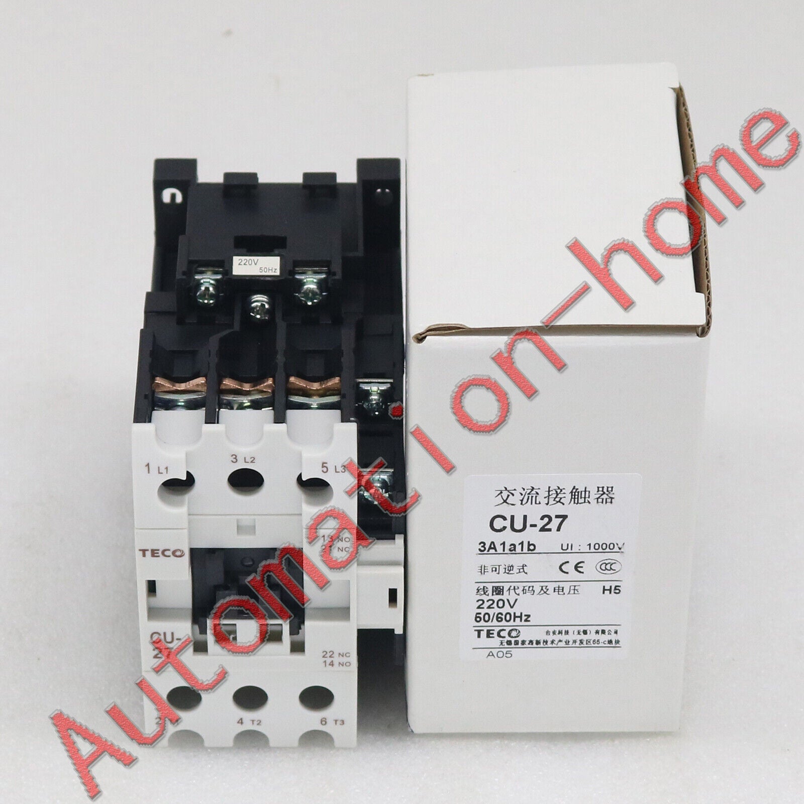 new 1PC  TECO CU-27 220V contactor In Box