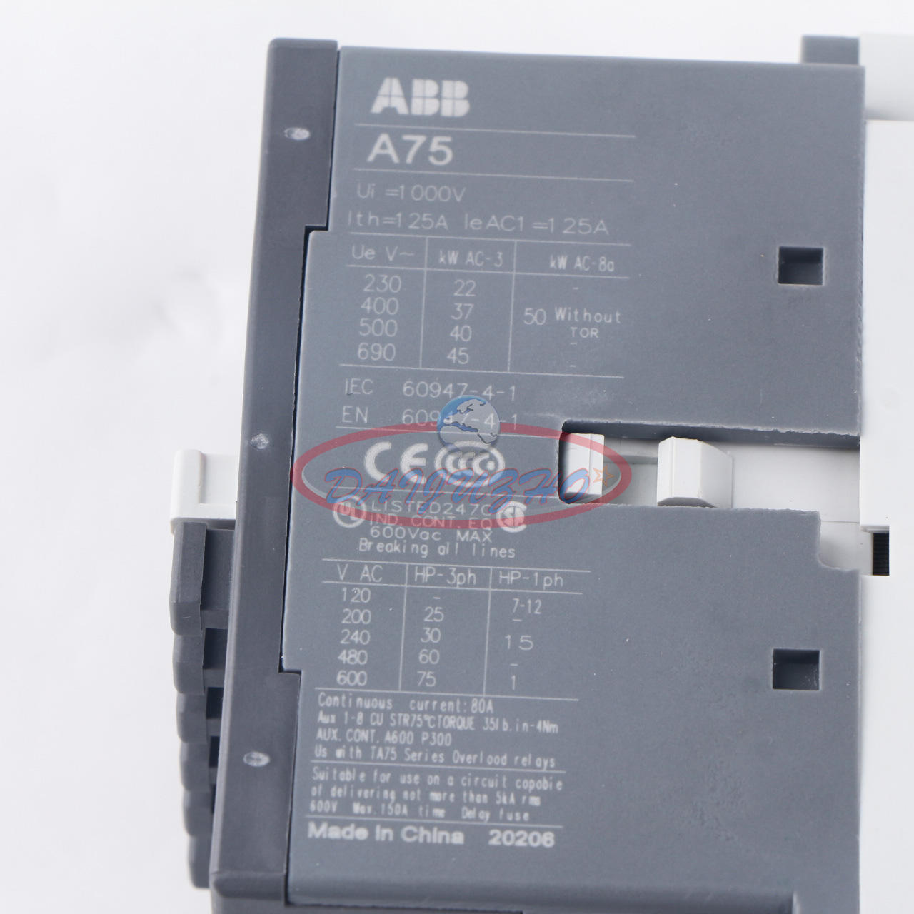 ABB A75-30-11 Contactor 110V50Hz/110-120V60Hz - ABB