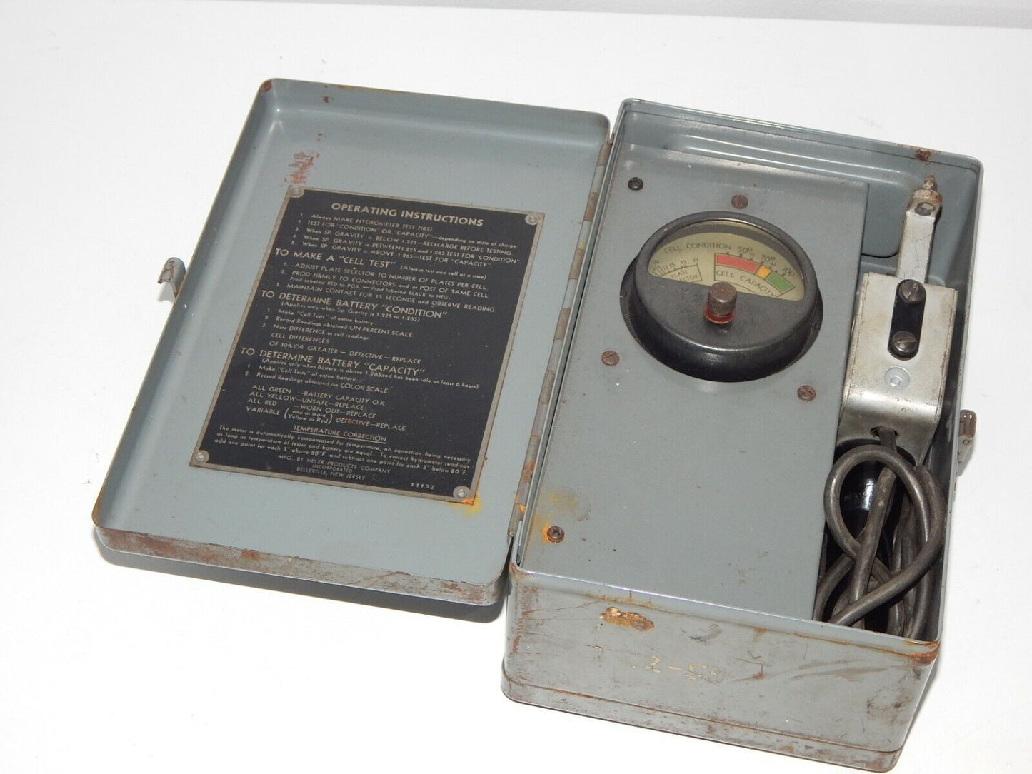 Used Meter Universal TESTER BATTERY MODEL 3-43 - Professional Battery Testing Tool for USA - METER UNIVERSAL