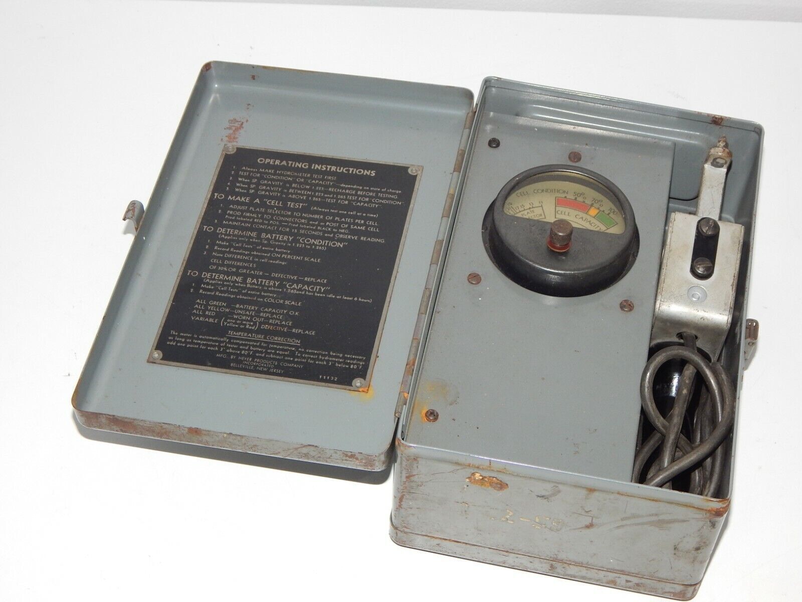 Used Meter Universal TESTER BATTERY MODEL 3-43 - Professional Battery Testing Tool for USA - METER UNIVERSAL