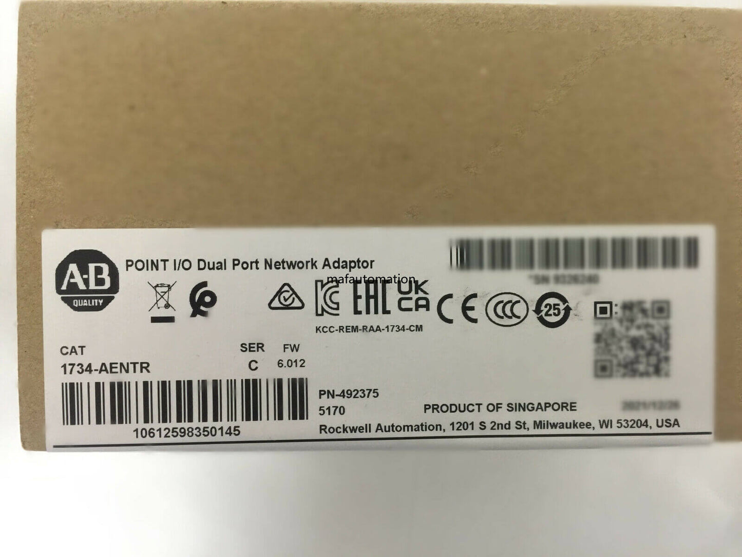 AB 1734 Ethernet Adapter Module US - AB