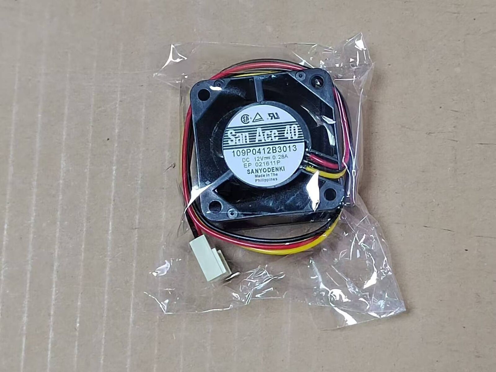 SANYO DENKI 109P0412B3013 12V 0.28A Silent Cooling Fan - SANYO DENKI