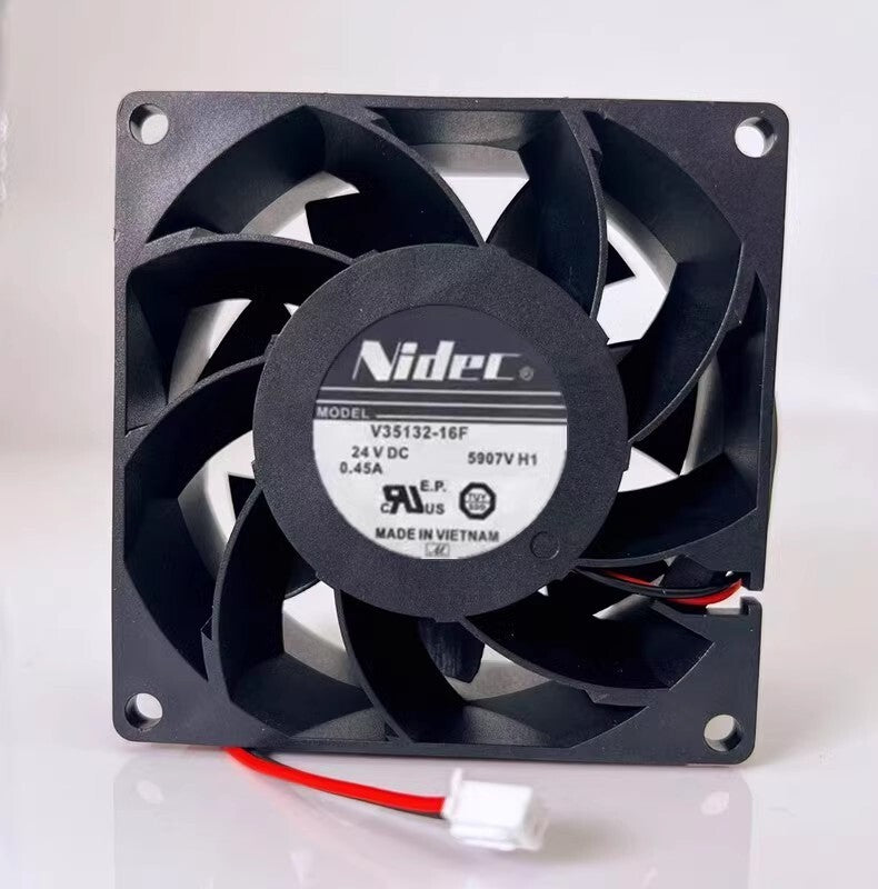 Nidec V35132-16F 8038 DC24V 0.45A 8CM 2-Wire Inverter Axial Cooling Fan