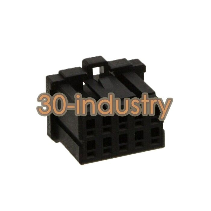 200 Rubber Shell Female Terminal Connector Housing 10P Black - 1-1827864-5 - TYCO ELECTRONICS