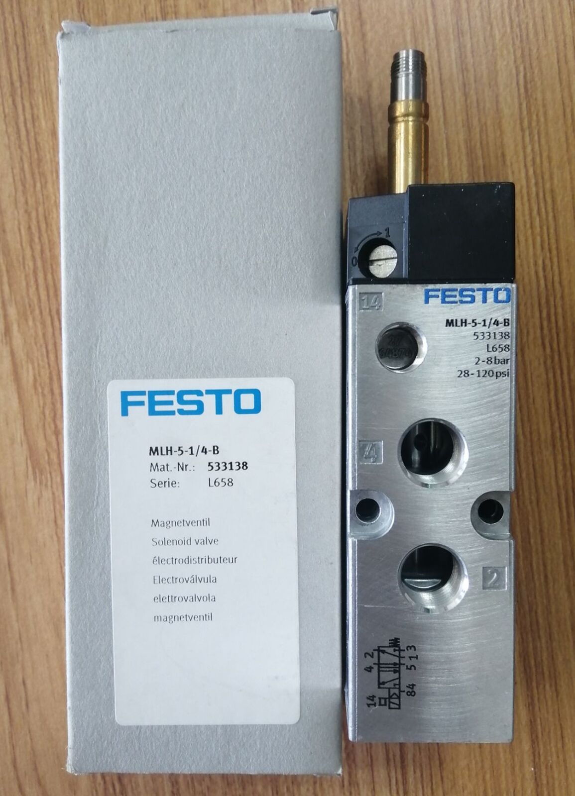 FESTO MLH-5-1/4-B Solenoid Valve - FESTO