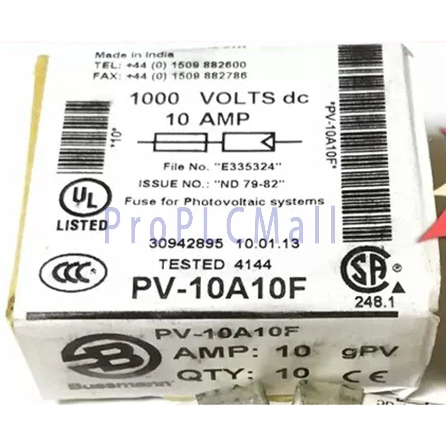 10pc Bussmann PV-10A10F 10A 1000VDC