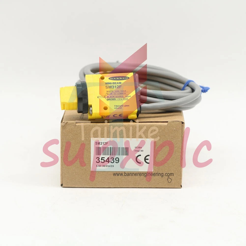 Banner Engineering SM312F Mini Beam Fiber Optic Amplifier Sensor 1PC