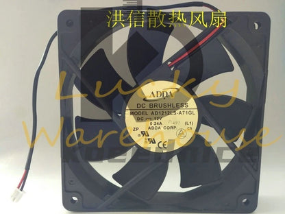 1PCS ADDA AD1212LS-A71GL 12V 0.24A 12025 Chassis Power Silent Cooling Fan 2pin