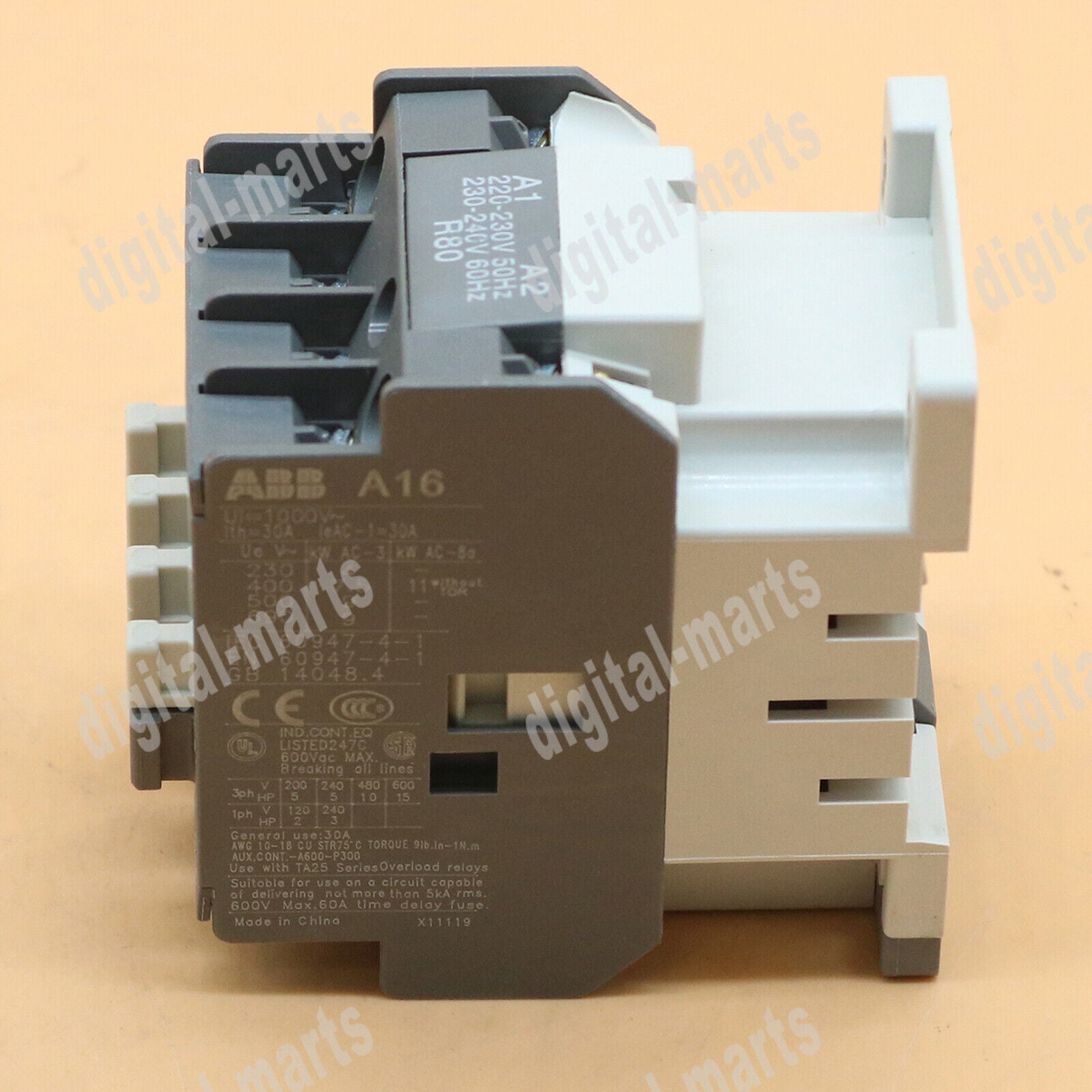 Abb A16-30-01 AC220V AC Contactor Quality Assured - ABB