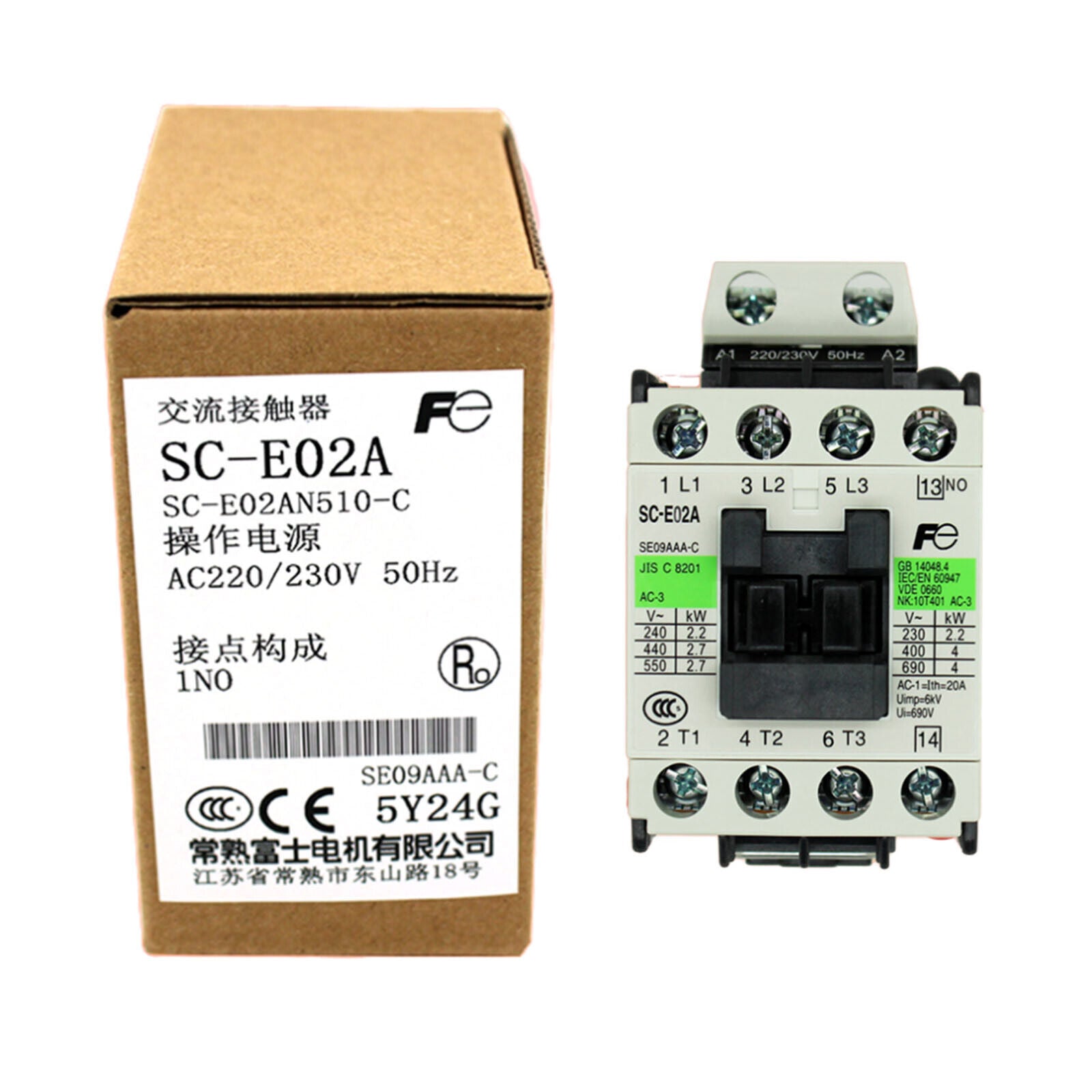 FUJI SC-E02A 1pc AC Contactor AC220V - FUJI