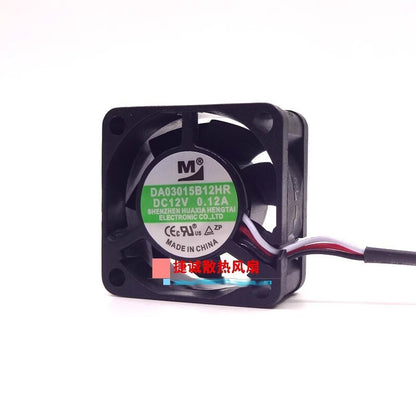 M DA3015B12HR 12V 0.12A 3015 3CM 3-wire waterproof alarm inverter cooling fan