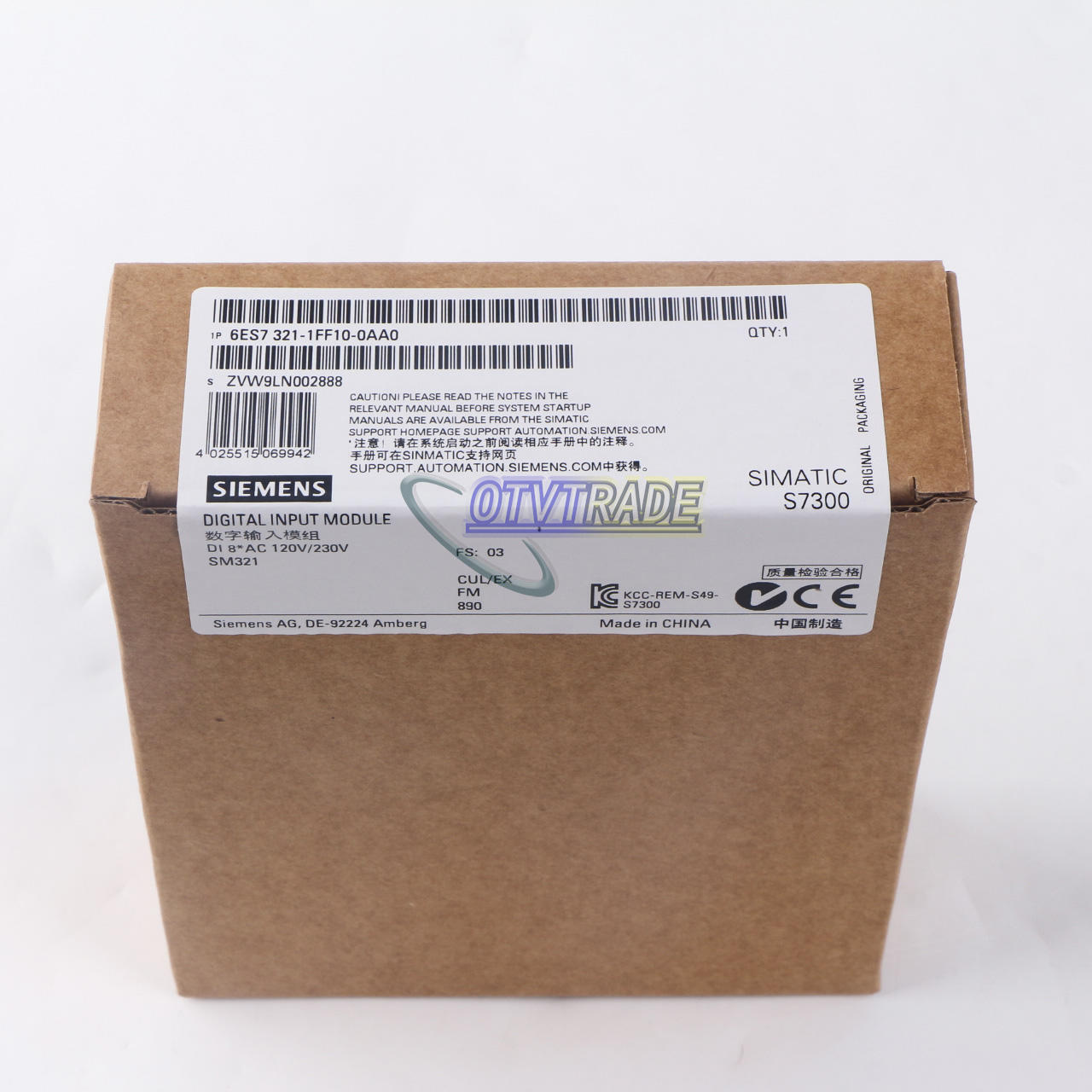 new 1PCS  Siemens 6ES7 321-1FF10-0AA0 Digital Module 6ES7321-1FF10-0AA0