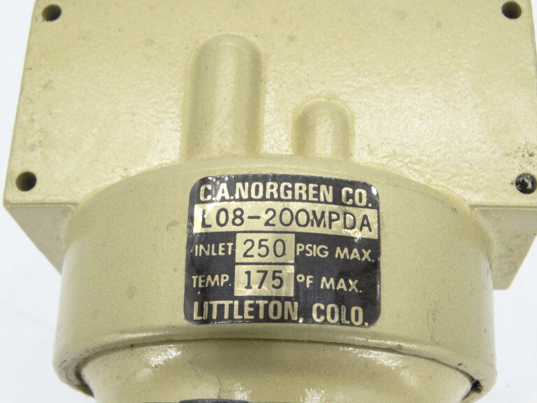NORGREN L08-200 MPD-A AIR LINE LUBRICATOR: Durable and Efficient Lubrication System for Industrial Applications - NORGREN