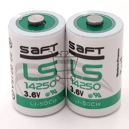 10Pcs For SAFT LS14250 LS 14250 C 1/2 AA 3.6v battery 1200mAh High Capacity