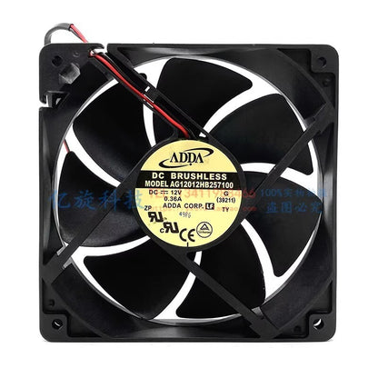ADDA AG12012HB257100 12025 DC12V 0.36A 12CM 2-Wire Cooling Fan
