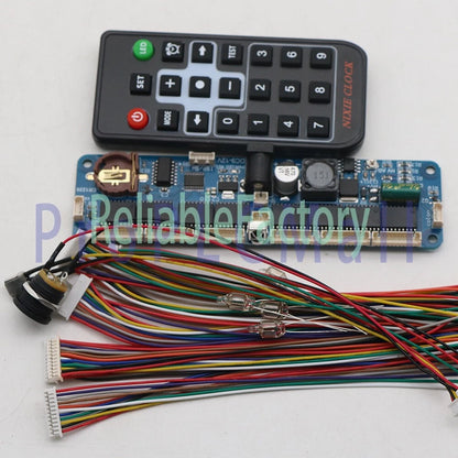 Universal Nixie Tube Clock 6 Digit+Remote Control Kit for IN12 IN14 IN18 qs30-1