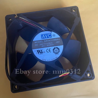 1pcs AVC DATA1238B4U 24V 0.80A 12038 12CM 3-wire double ball cooling fan