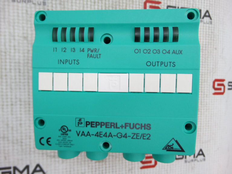 PEPPERL & FUCHS VAA-4EA-G4-ZE/E2 PLC MODULE | High-Reliability Industrial Automation Component | [VAA-4EA-G4-ZE/E2] | [24VDC] | [100kg Load Capacity] | [Industrial Ethernet, Modbus] | [4+4 Input/Output Terminal] | [Energy-Efficient Design] - PEPPERL & FUC