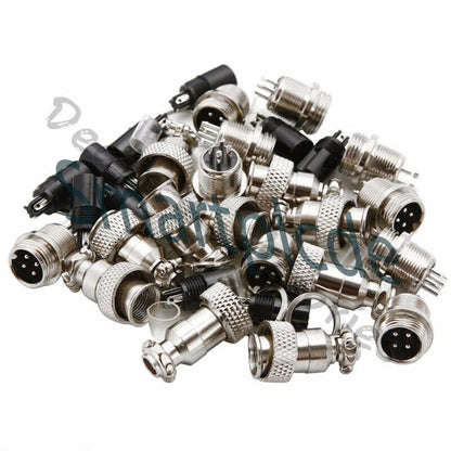 GX16/GX20/GX12 Ation Plug Male&Female Wire Panel Metal Connector 2/3/4/5/6Pin