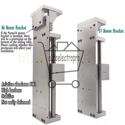 100-1000mm Linear Rail Sliding Table Cross Slide Module SBR Guide Rail SFU1605