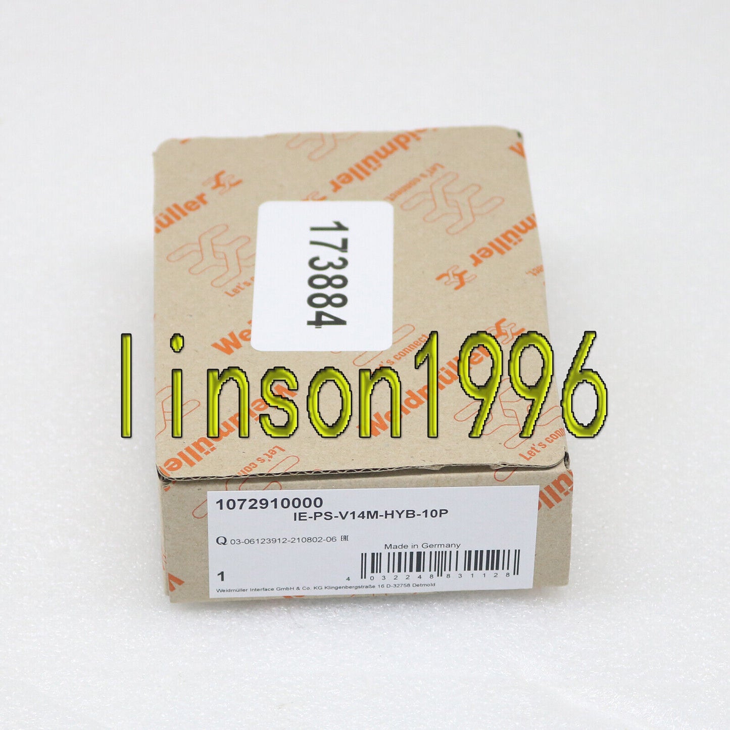 ONE Weidmuller 1072910000 Connector IE-PS-V14M-HYB-10P 60 days - ONE WEIDMULLER