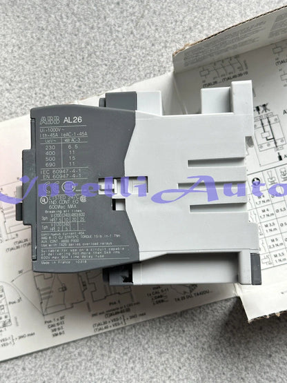 ABB AL26-30-10 CONTACTOR 40A-28A, 600V, 24VDC COIL, 1NO, 1SBL243001R8110