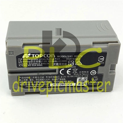 Li-ion Battery BDC72 For Topcon GM-52 Total Station 7.2V 5986mAh BDC72 battery