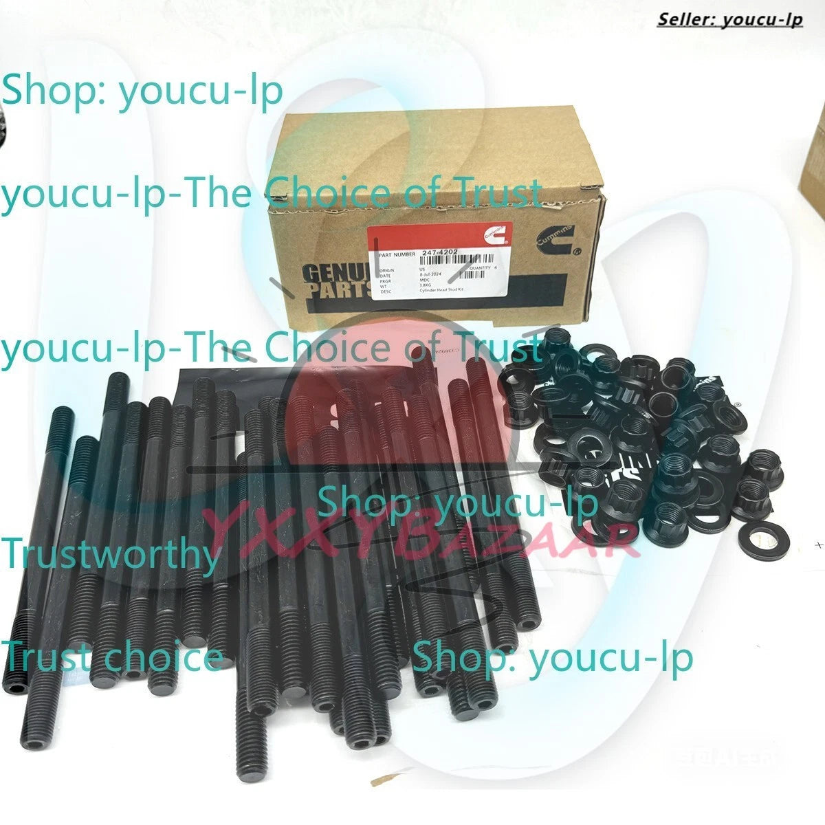 Head Stud Kit For 1998.5-2018 Dodge 5.9L & 6.7L Cummins Diesel 24V 247-4202
