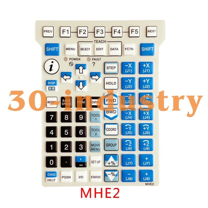 Membrane Keypad for FANUC A05B-2255-C100#EMH MHE2 Teach Pendant - FANUC
