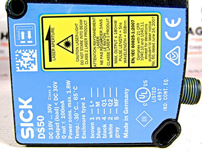 SICK DS50-P1112 Mid Range Distance Sensor - SICK