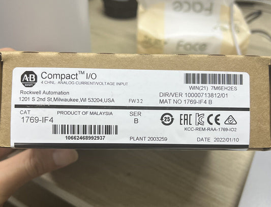 1769-IF4 CompactLogix 4 Channel Analog Input Module AB - COMPACTLOGIX