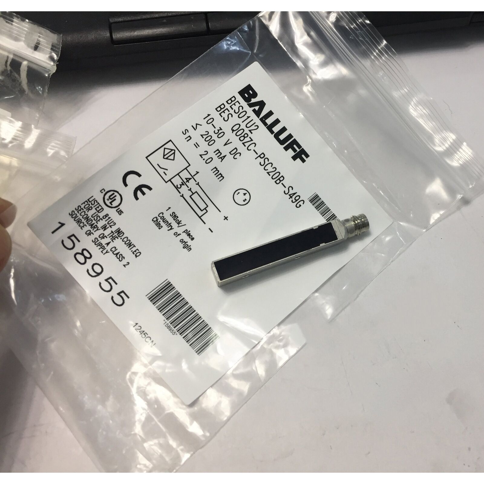 BALLUFF Proximity Switch Sensor BES Q08ZC-PSC20B-S49G - BALLUFF