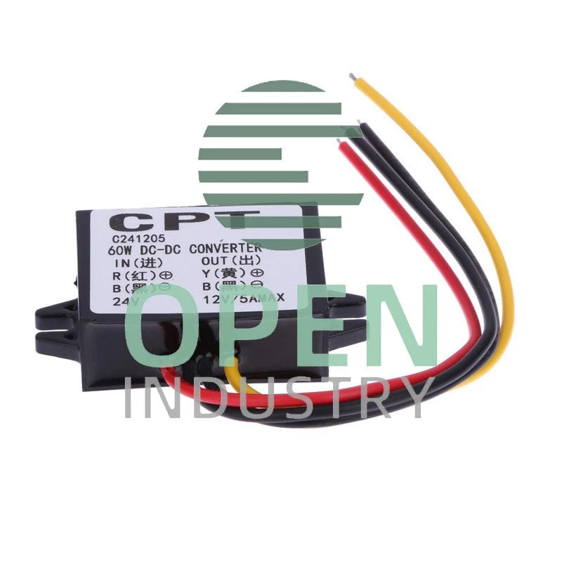 DC 24V to 12V 5A 60W Buck Converter Step-Down Car Power Supply Voltage Regulator