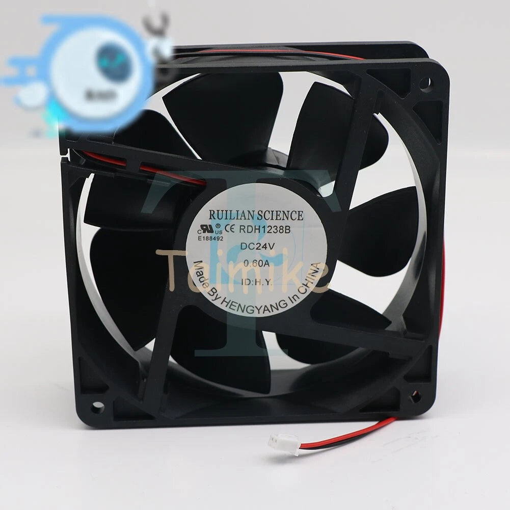 RDH1238B XINRUILIAN Fan DC 24V 0.60A 12CM 12038 2-wire fan 1x