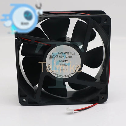 RDH1238B XINRUILIAN Fan DC 24V 0.60A 12CM 12038 2-wire fan 1x