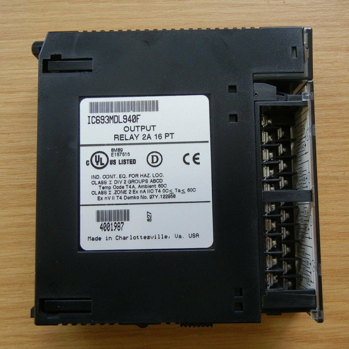 GE FANUC IC693MDL940F PLC - Used - GE FANUC