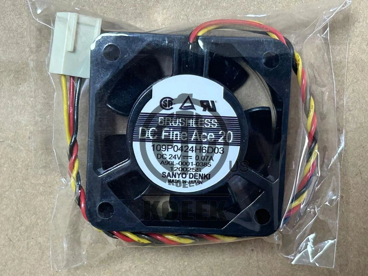 1PC SANYO 109P0424H6D03 24V 0.07A 3-wire FUNAC cooling fan 40*40*20mm