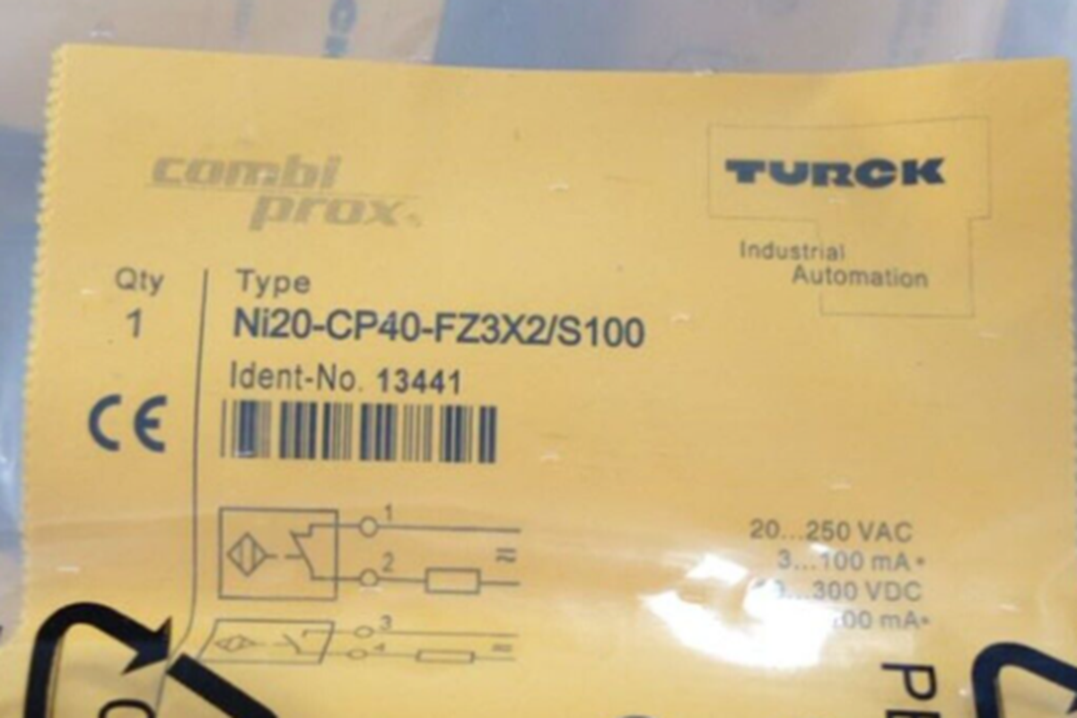 TURCK NI20-CP40-FZ3X2/S100 2 Wire Inductive Proximity Sensor Switch | Best Proximity Switch - TURCK