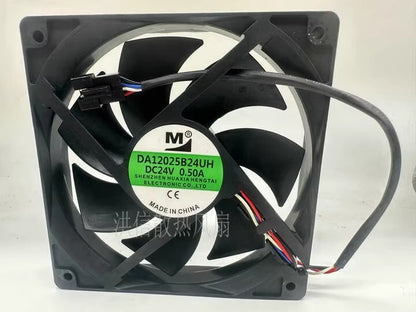 YM M DA12025B24UH DC24V 0.50A 120*25MM 4-Pin Axial Inverter Cooling Fan