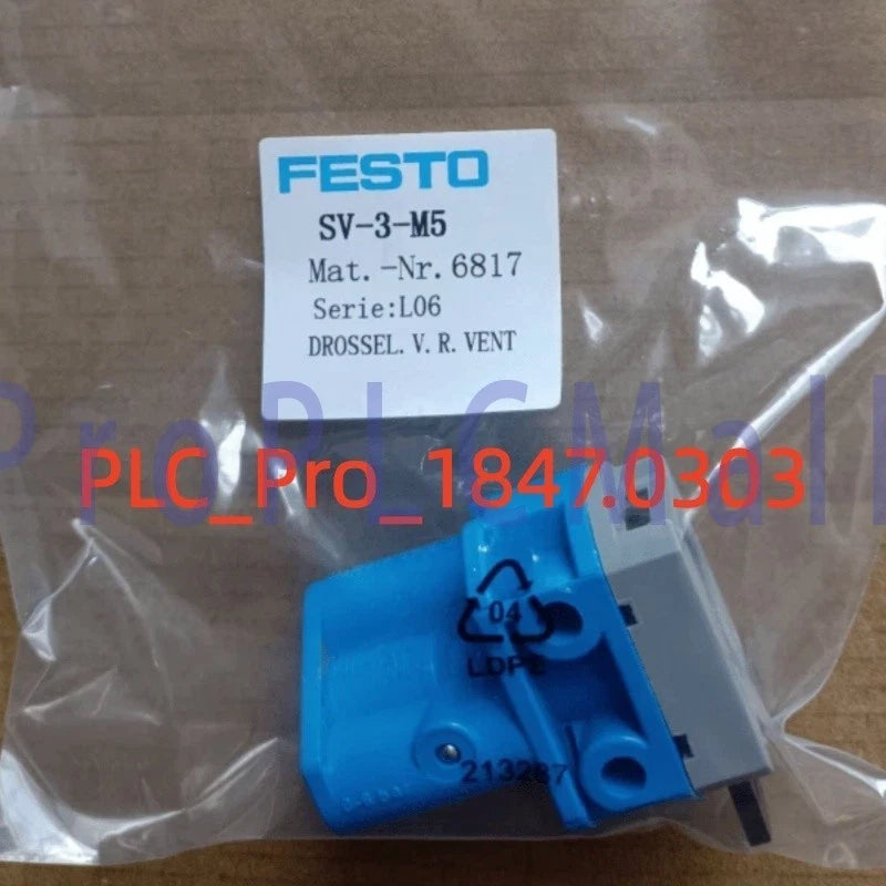 1PCS FESTO SV-3-M5 front panel valve 6817 SV3M5