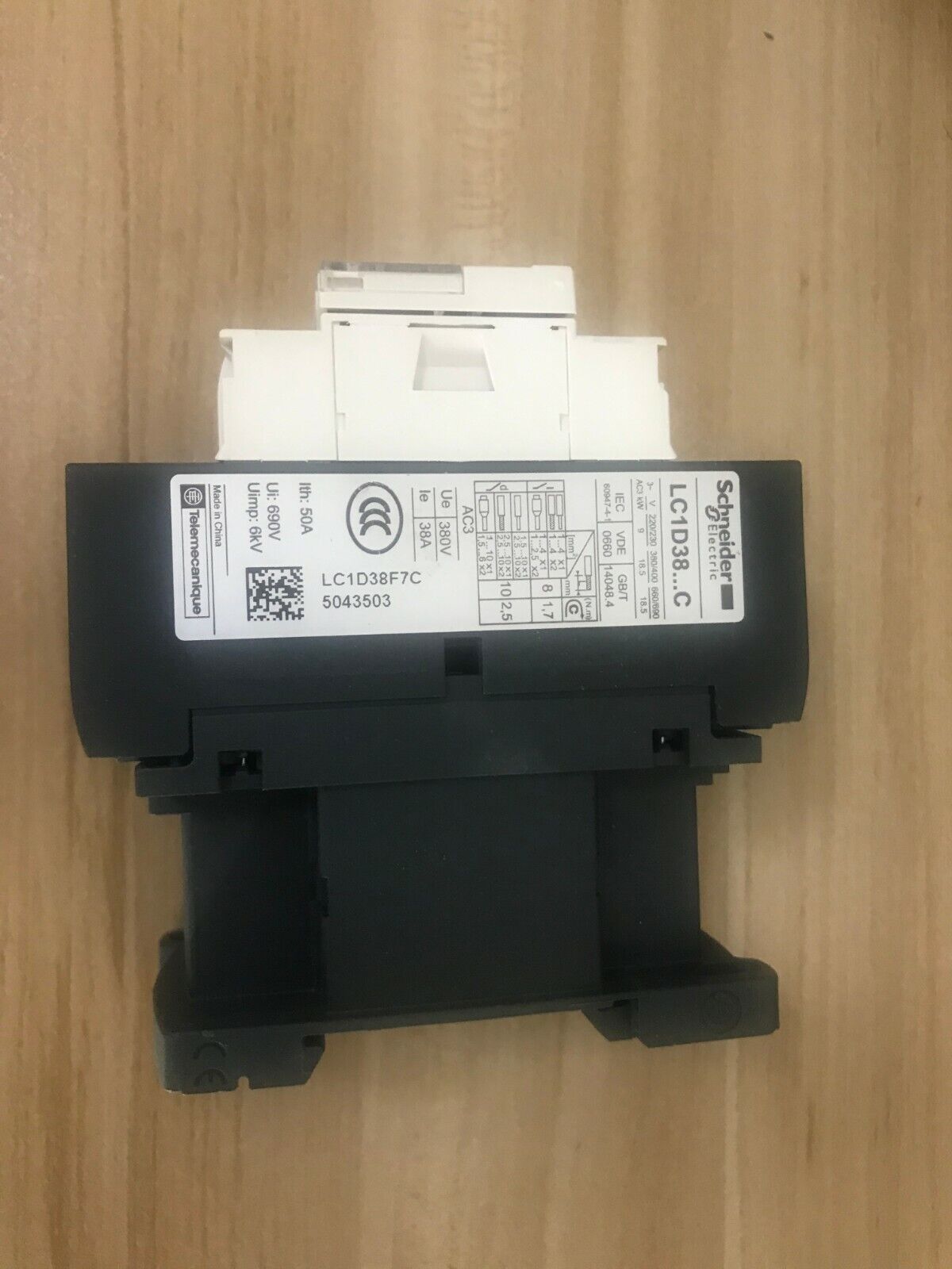 1PCS Schneider LC1D38F7C AC Contactor - SCHNEIDER