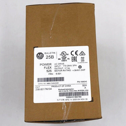 25B-B017N104 PowerFlex 525 4kW AC Drive 25BB017N104 New Original - POWERFLEX