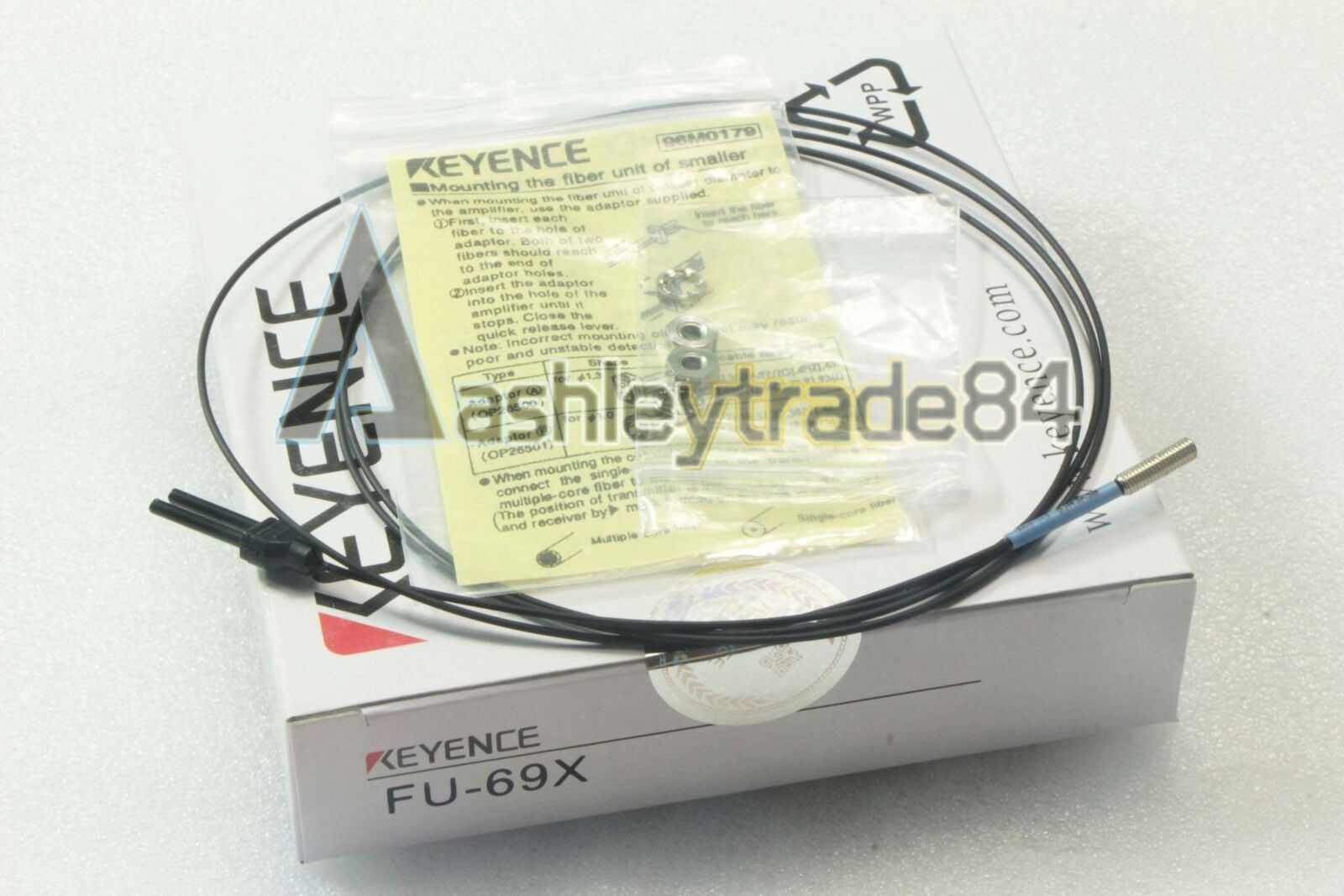 new  One Keyence FU-69X Fiber Optic Sensor FU69X Cable